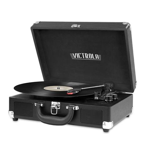 Bluetooth Suitcase Turntable in Black - Stock4less EU