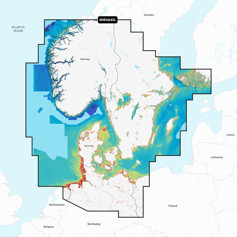 Garmin Navionics Vision+&trade; NVEU645L Skagerrak &amp; Kattegat