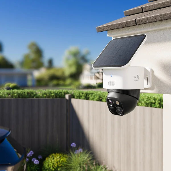 Eufy Solar Pan/Tilt Security Cam & Dual Doorbell Bundle – No Subscription