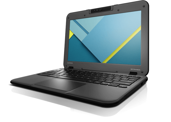 Lenovo Chromebook N22 – 11.6" Laptop, Celeron 1.6GHz, 4GB RAM, 16GB SSD