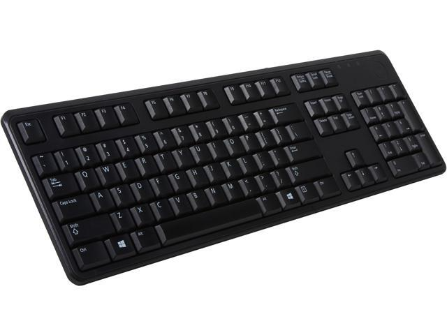 Dell KB212‑B QuietKey USB Wired Keyboard – 104‑Key QWERTY Layout, Ergonomic Design
