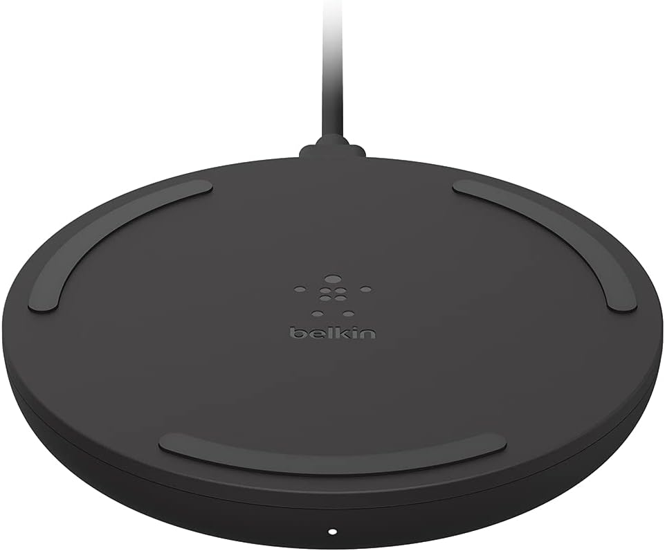 Belkin 10W Wireless Charging Pad (2-Pack) – Fast Qi Charger for iPhone, Samsung & AirPods – Black (No Power Adapter)