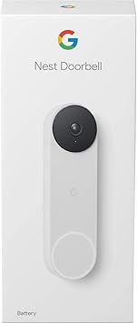 Google Nest Battery Doorbell – Snow | Smart Wireless HD Video Camera
