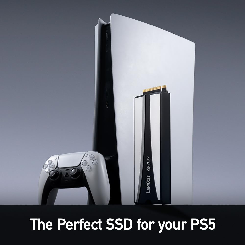 Lexar 4TB PLAY 2280 SE PCIe 4.0 SSD with Heatsink for PS5