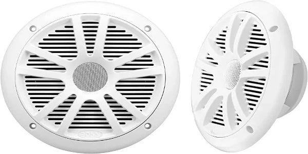 Boss Audio MCKGB350W.6 Kit de haut-parleurs stéréo marins 6,5 "- Blanc [MCKGB350W.6]