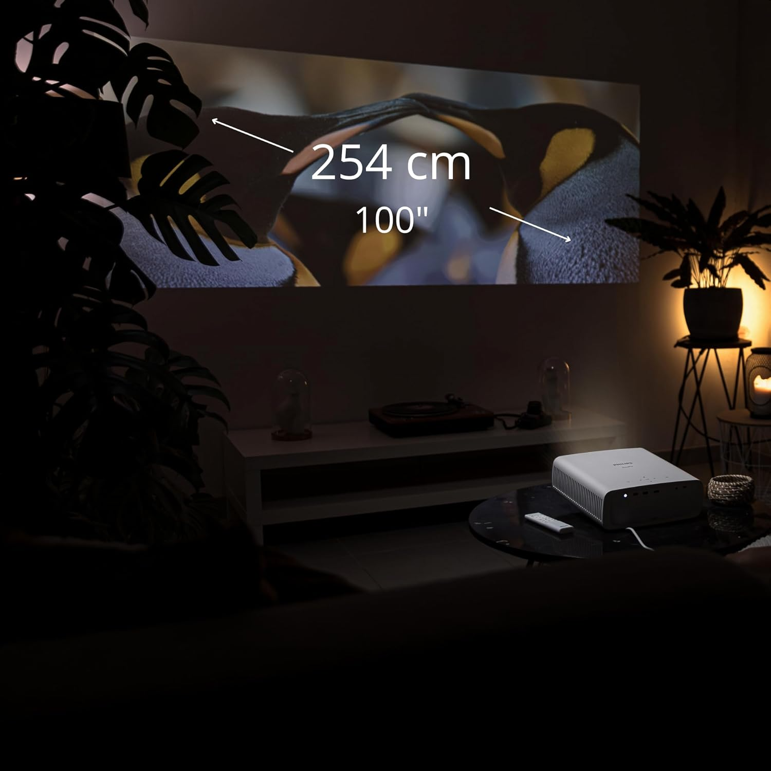 Philips NeoPix 550 Smart Full HD 1080p Wireless LED Home Cinema Projector