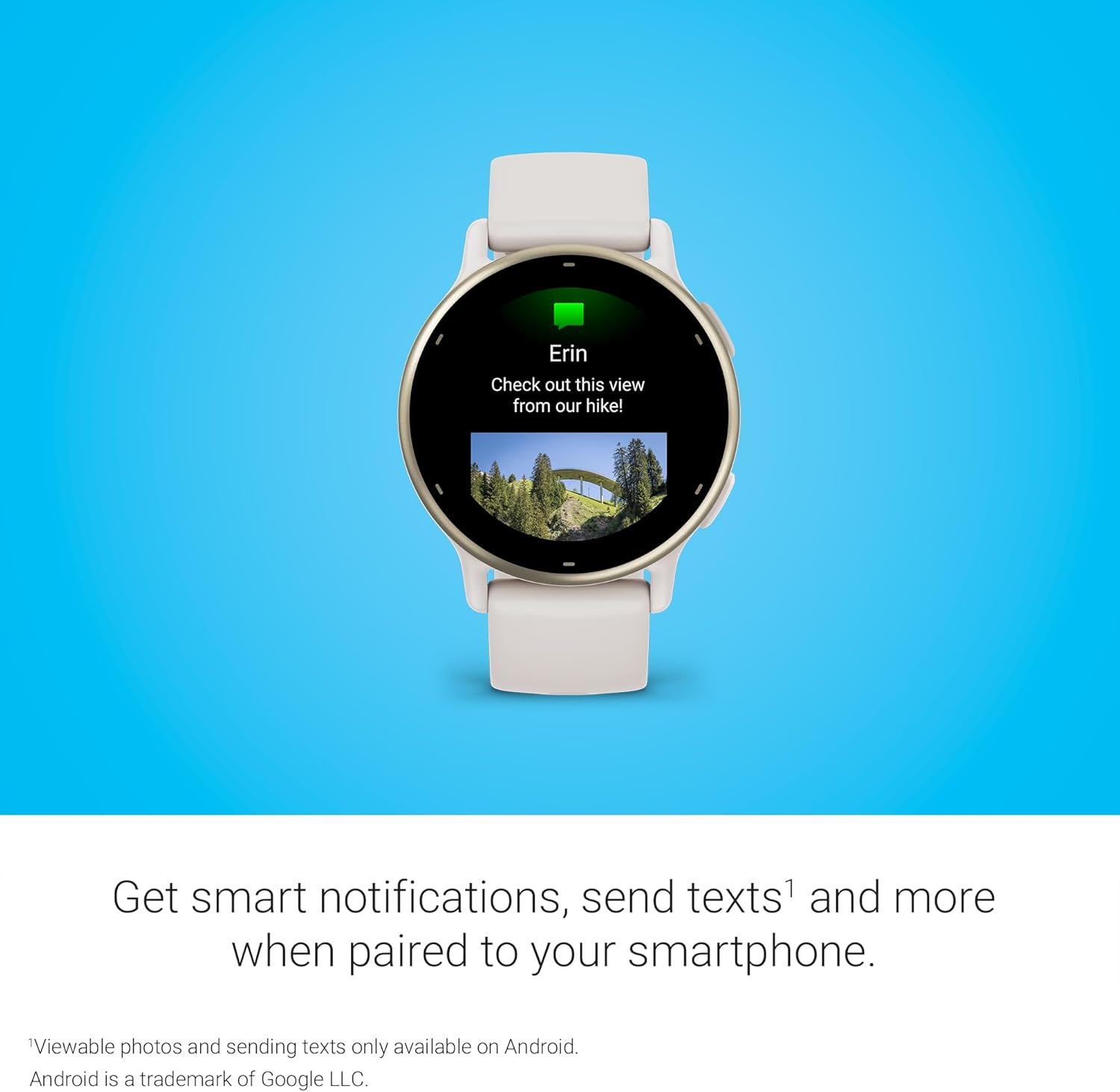 Garmin vívoactive 5, Health and Fitness GPS Smartwatch, AMOLED Display, Ivory