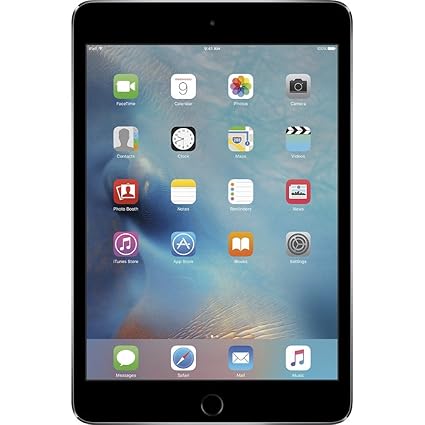 Apple iPad Mini 4th Gen - 7.9" Retina Display, 128GB, WiFi+Cellular Tablet (Space Gray)