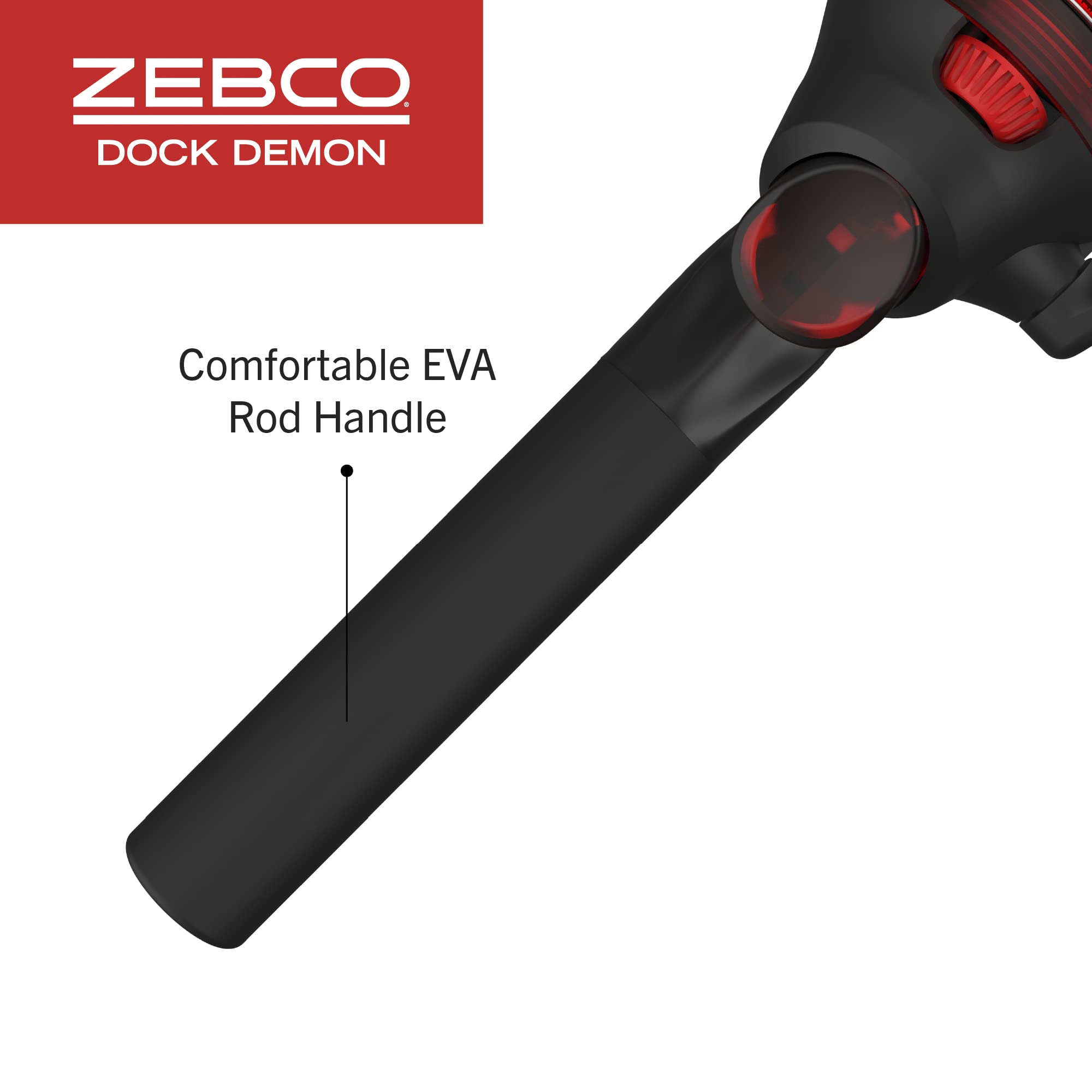 Zebco Dock Demon Spincast Combo - Red