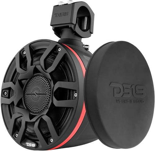 Haut-parleurs de tour marine DS18 HYDRO 8 "avec lumières LED RVB Haut-parleurs audio Pro - Noir [NXL-X8PRO / BK]