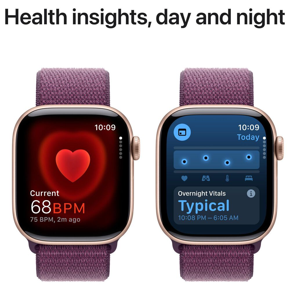 Apple Watch Series 10 (GPS) 42mm Sport Loop (Rose Gold)