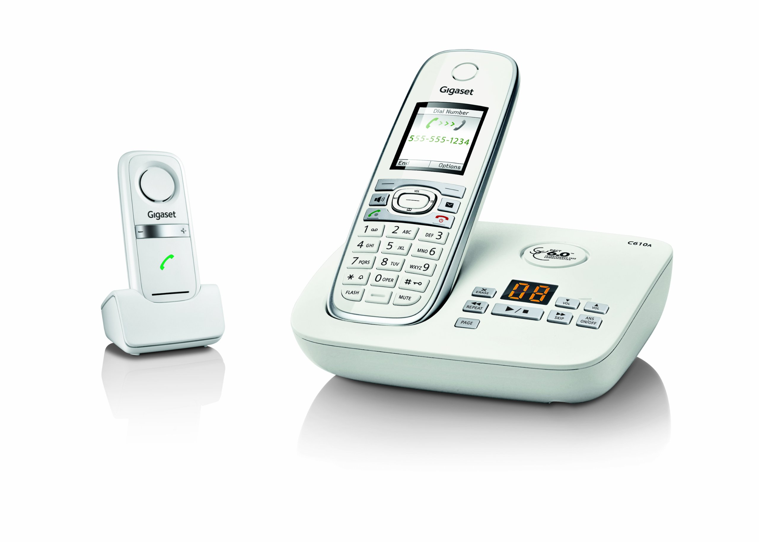 Siemens Gigaset C610A-L410 Cordless Phone and Hands-Free Clip