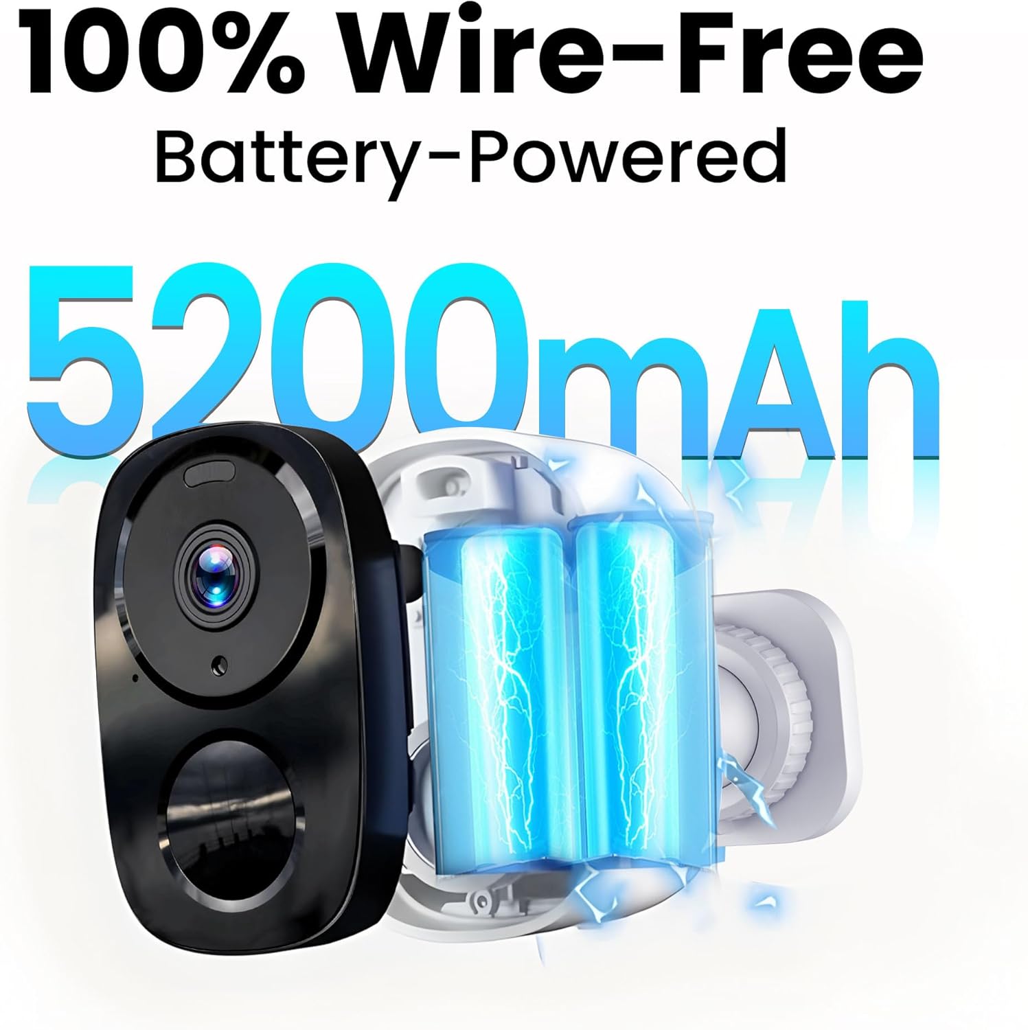 Upgraded 2K Wireless Outdoor Security Camera for Home Security Surveillance