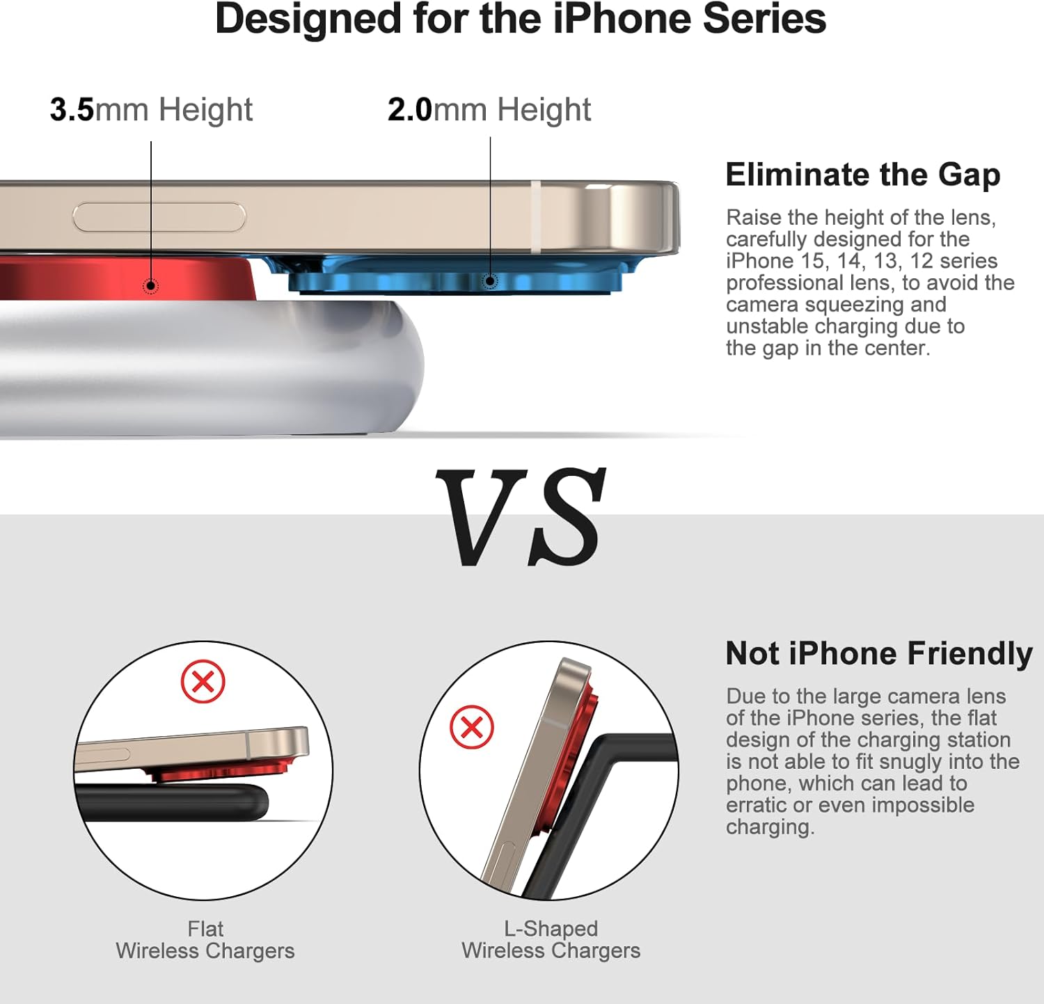 3-in-1 Magnetic Wireless Charging Station – Fast MagSafe Charger Stand for iPhone, Apple Watch & AirPods (Crystal Silver)