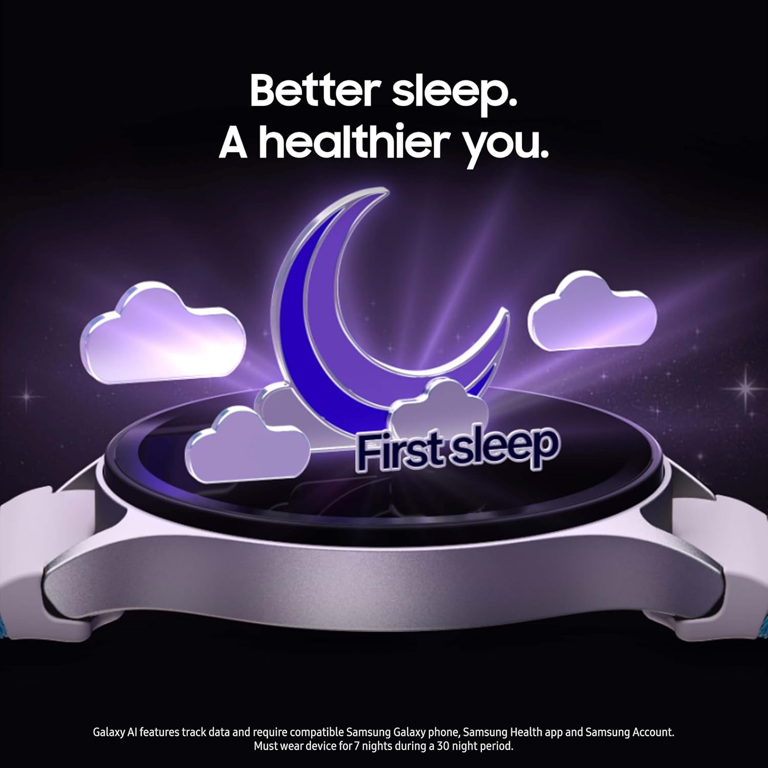 Samsung Galaxy Watch7 44mm LTE AI Smartwatch, Two Fast Chargers, Silver