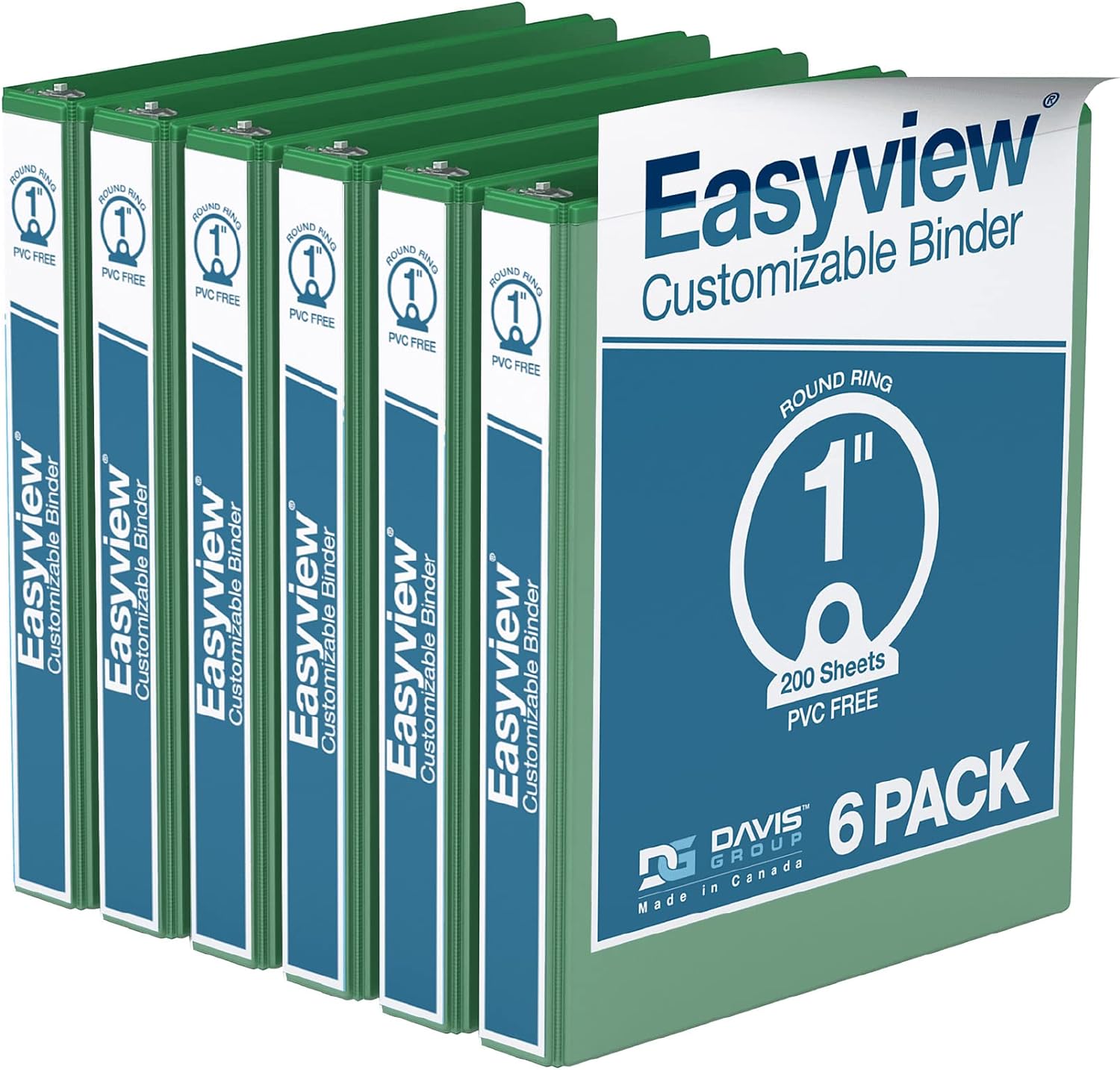 Premium Economy, Round Ring, Binder, (6 Pack)