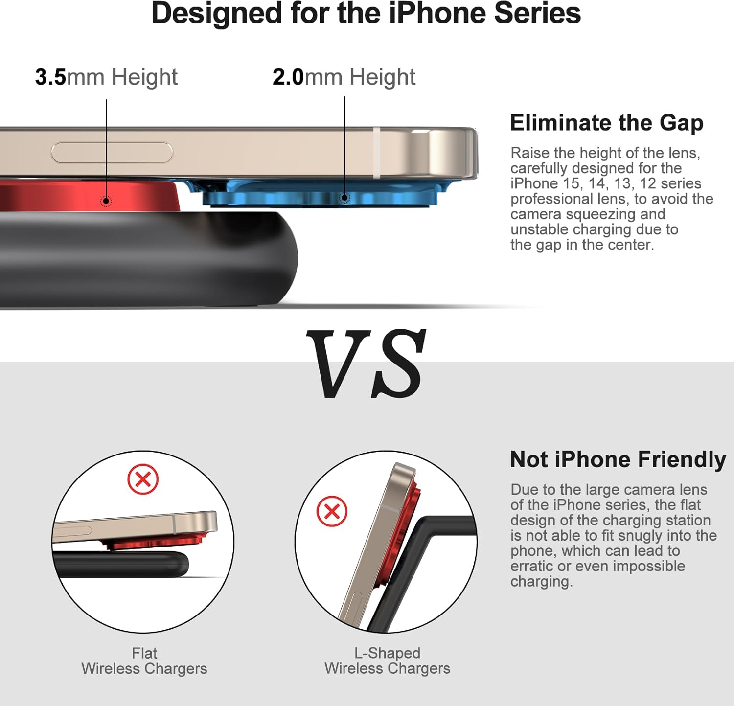 3-in-1 Magnetic Wireless Charging Station – Fast MagSafe Charger Stand for iPhone, Apple Watch & AirPods (Black)