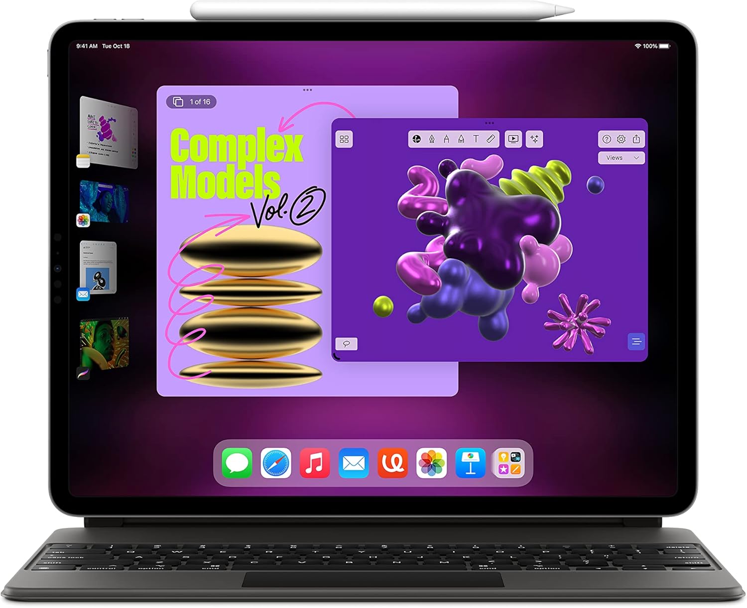 Apple iPad Pro 6th 12.9" Display 128GB Storage WiFi + Cellular MP1Y3LZ/A -- Silver