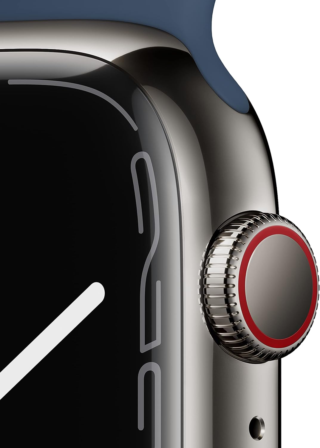 Apple Watch Series 7 45mm GPS + Cellular - Graphite Stainless Steel with Abyss Blue Sport Loop
