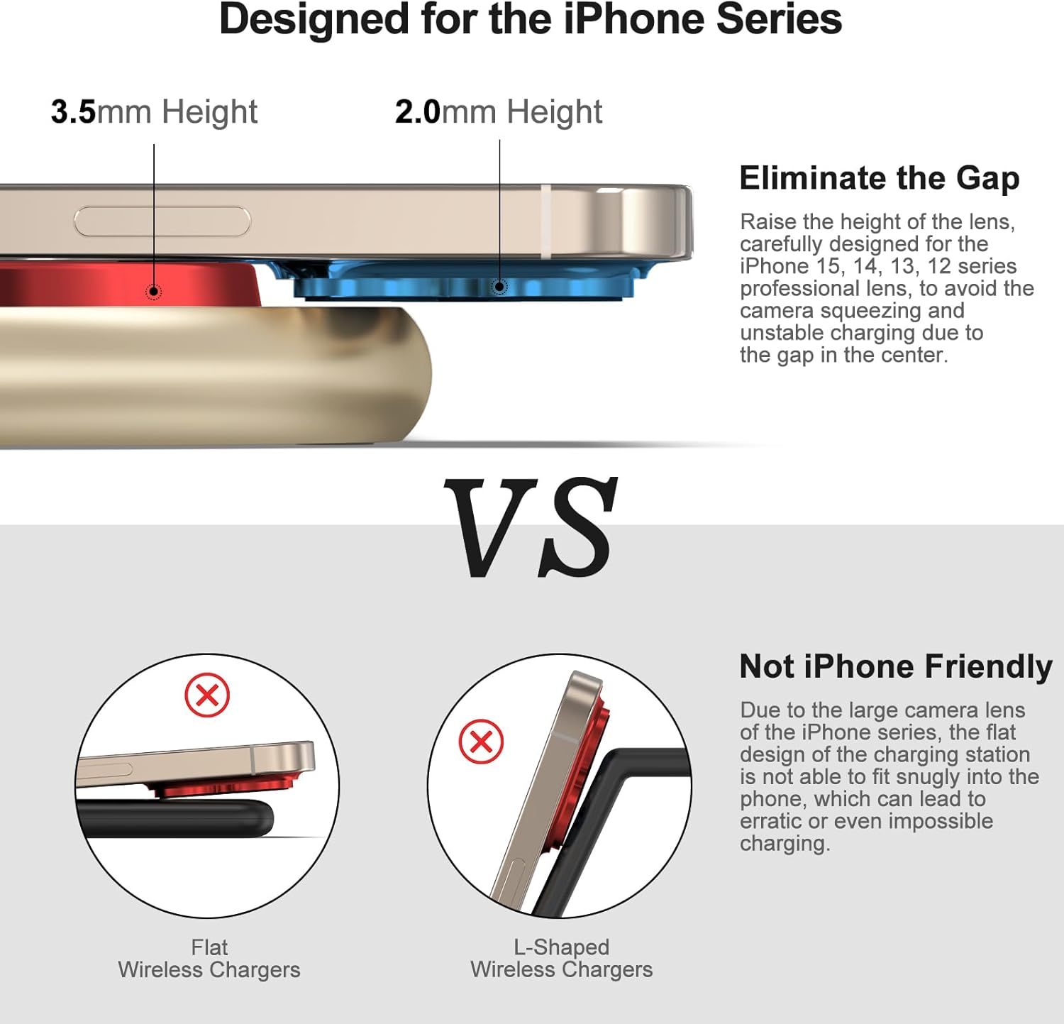 3-in-1 Magnetic Wireless Charging Station – Fast MagSafe Charger Stand for iPhone, Apple Watch & AirPods (Golden)