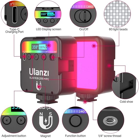 Ulanzi VL49 RGB Mini LED Light