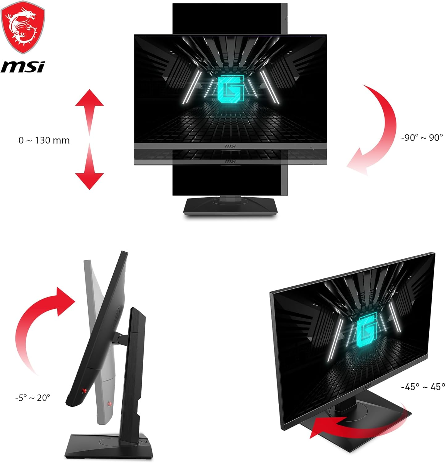 MSI 27 Inch WQHD IPS Nvidia G-Sync Gaming Monitor - 2560 x 1440