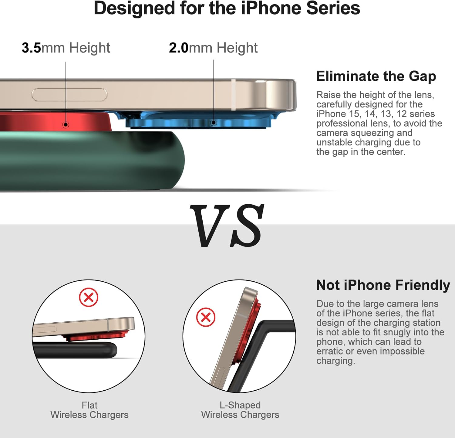 3-in-1 Magnetic Wireless Charging Station – Fast MagSafe Charger Stand for iPhone, Apple Watch & AirPods (Alphine Green)