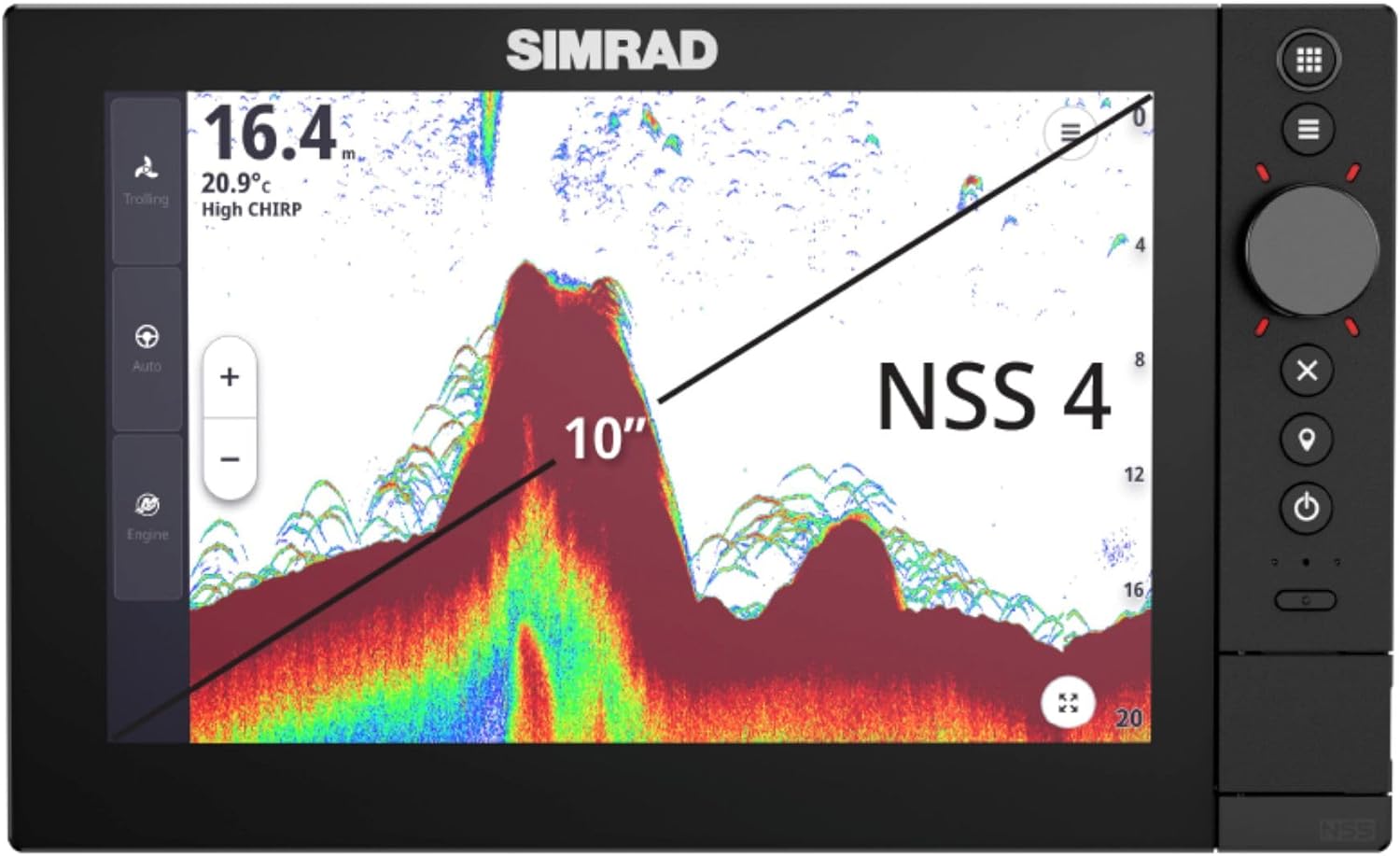 Simrad NSS 4-16 16" Combo w/U.S. C-MAP [000-16018-001]