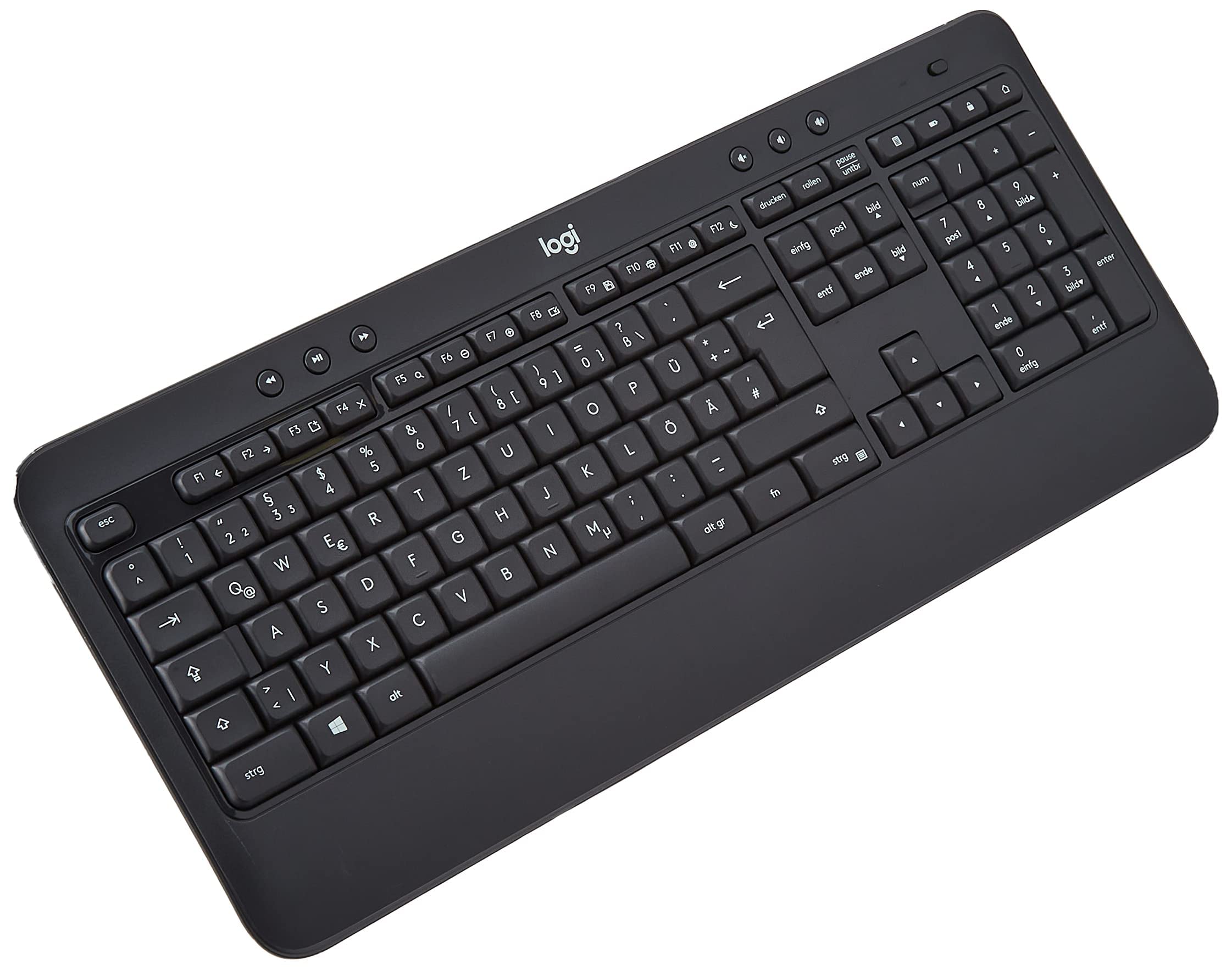 Logitech MK540 Advanced Wireless Keyboard for Windows, 2.4 GHz, Multimedia Hotkeys