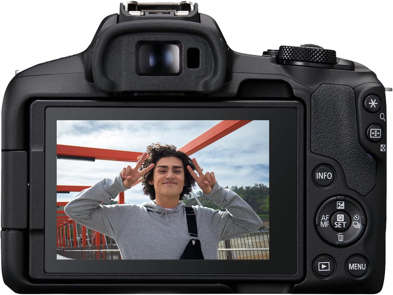 Canon EOS R50 Mirrorless Camera + RF-S 18-45mm IS STM Lens (Black)