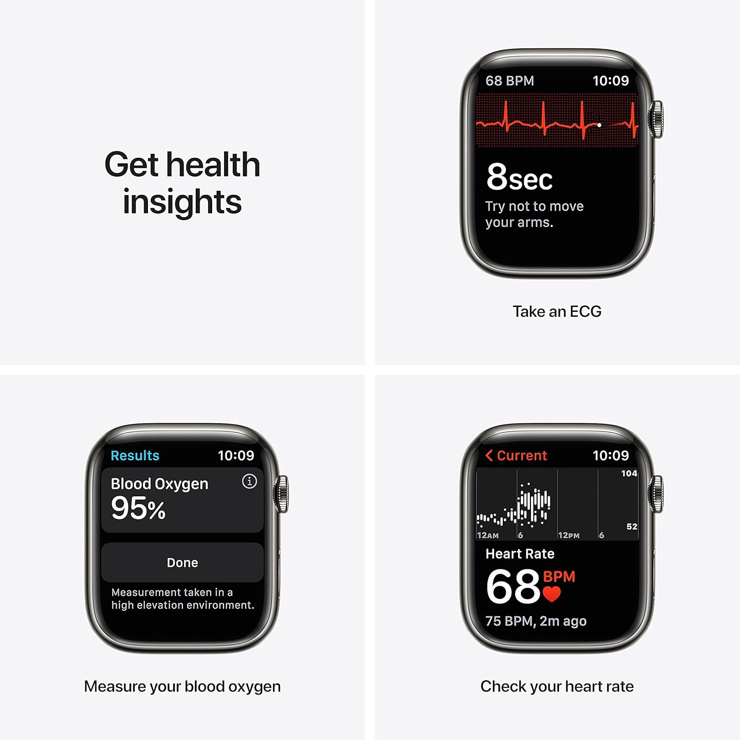 Apple Watch Series 7 45mm GPS + Cellular - Graphite Stainless Steel with Abyss Blue Sport Loop