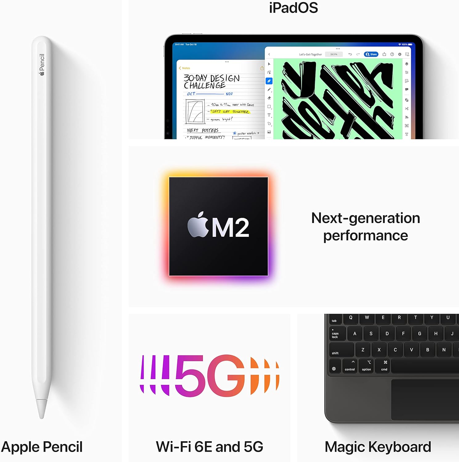 Apple iPad Pro 6th Gen, 12.9-inch, 512GB, Wifi Only A2436 - Silver