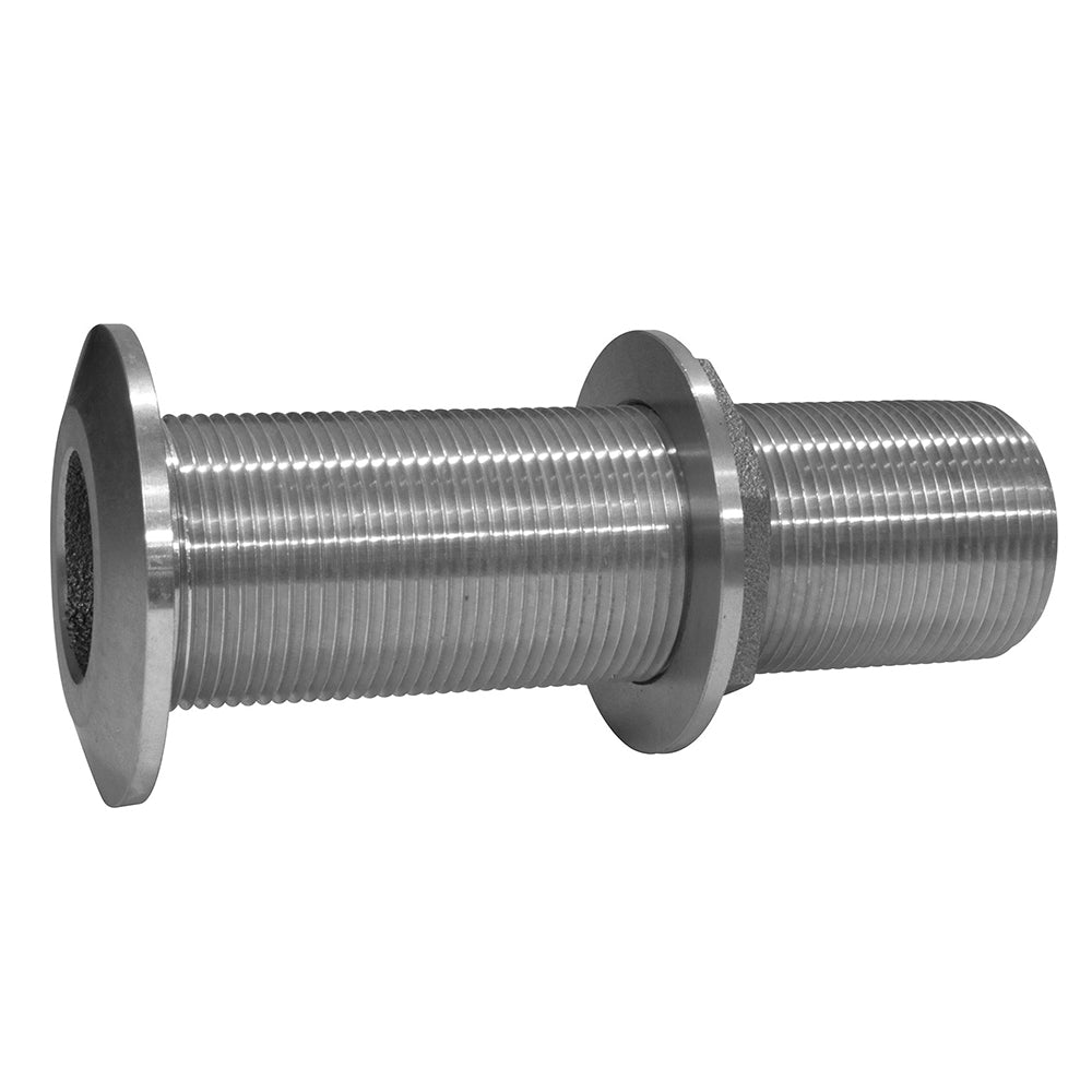 Groco 1 1/4" Ss Extra Long Thru-Hull Fitting With Nut