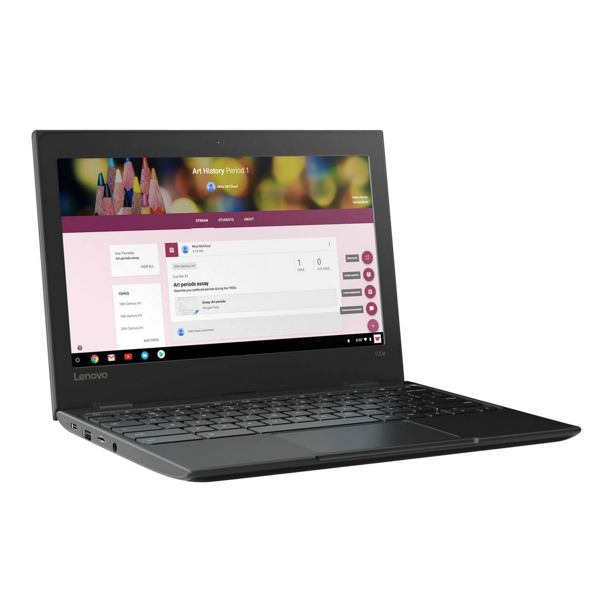 Lenovo 100e Chromebook – 11.6", Celeron 1.1GHz, 4GB RAM, 32GB SSD 81ER0002US