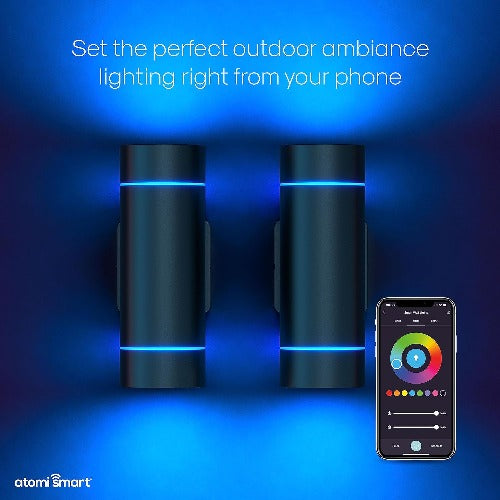 Atomi Smart Wifi Wall Light/ Sconce 2-pack