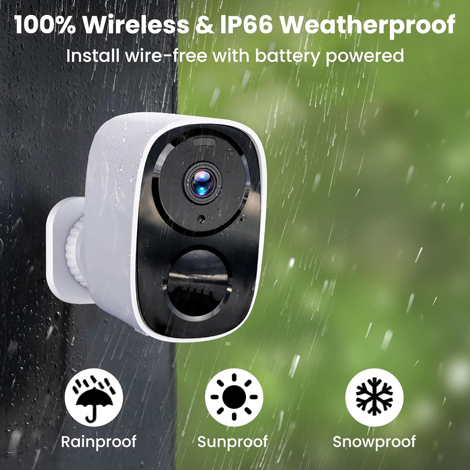 Upgraded 2K Wireless Outdoor Security Camera for Home Security Surveillance