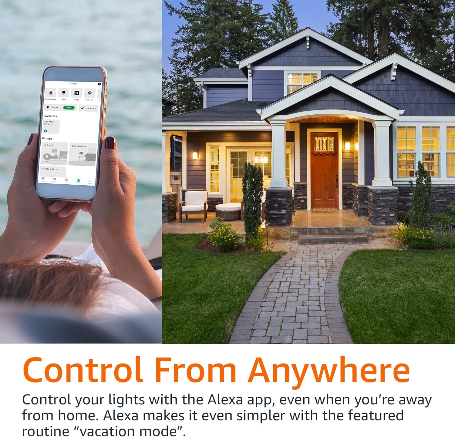 Amazon Basics Smart A19 LED Bulb – Color Changing, 60W Equivalent – 1 Pack