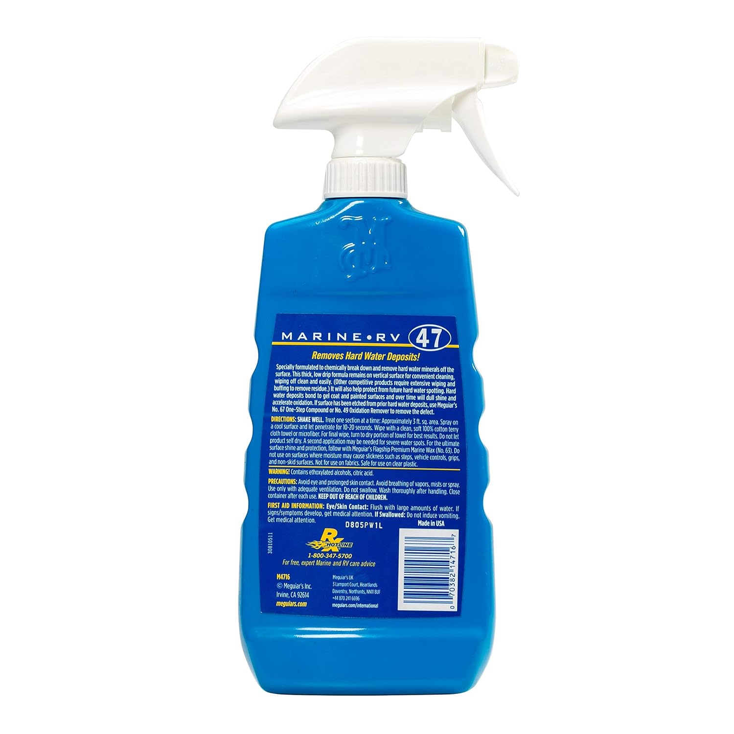 Dissolvant de taches d'eau dure # 47 de Meguiar - 16 oz [M4716]