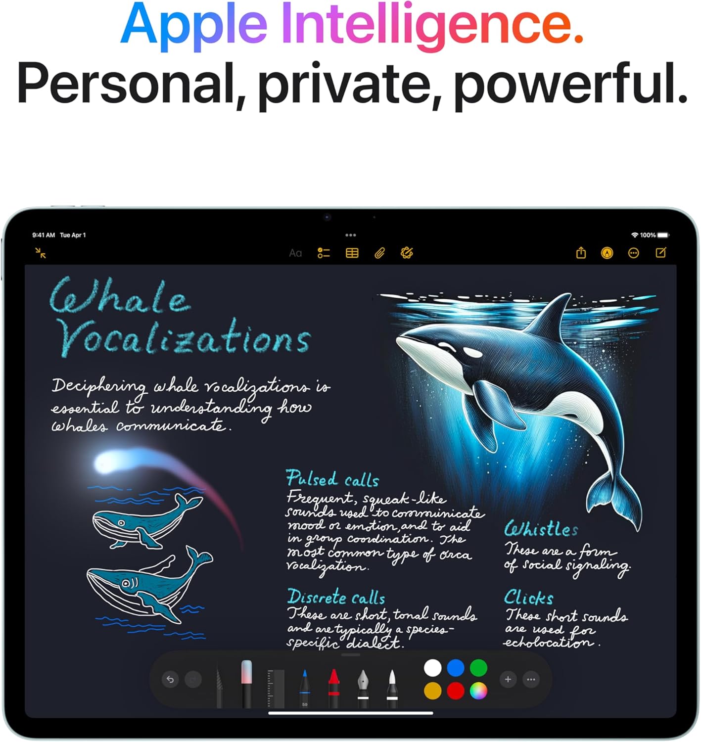 Apple iPad Air 7 11 11" Display 128GB Storage WiFi + Cellular 4CFW4LL/A - Blue