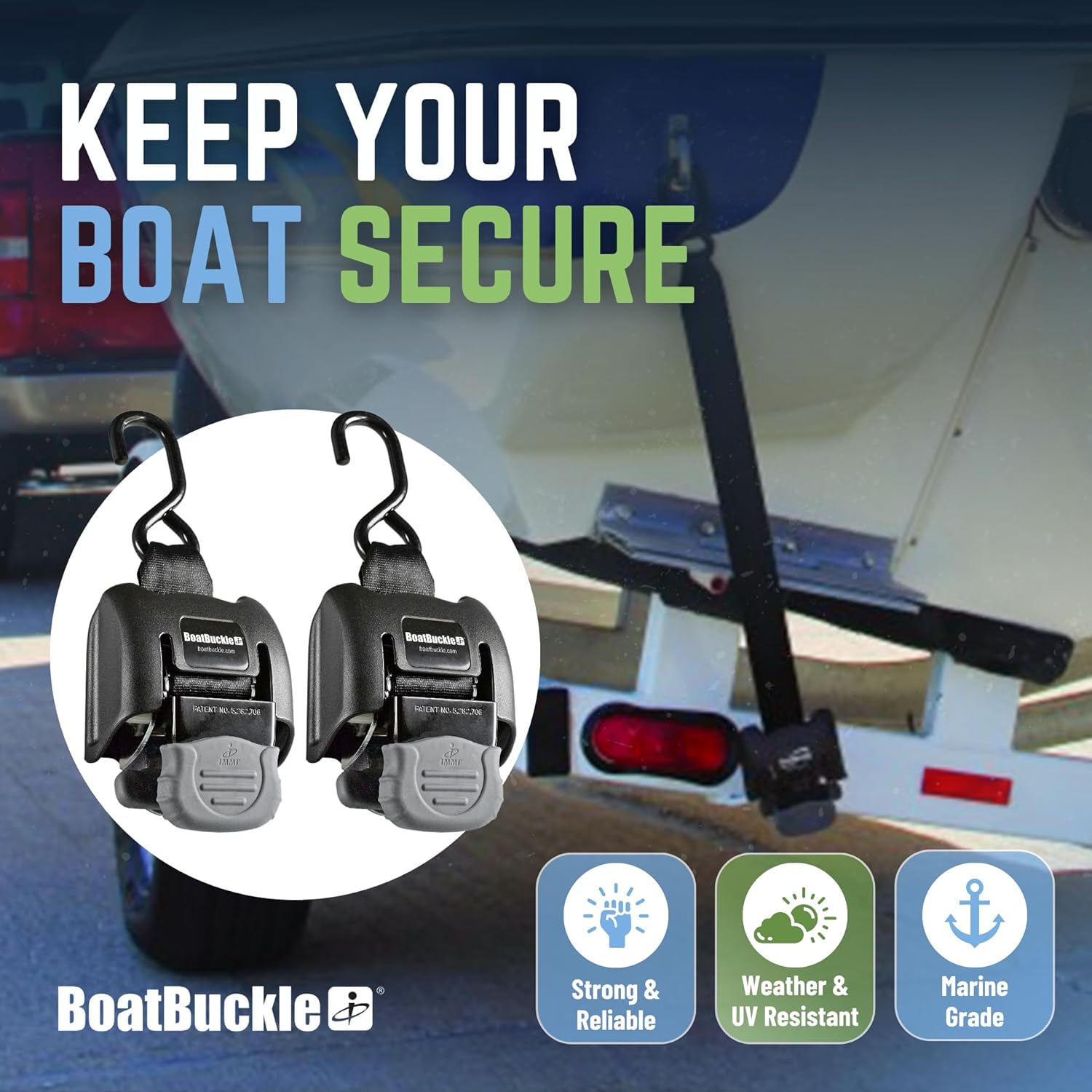 BoatBuckle G2 Retractable Transom Tie-Down - 2"-43" - Pair - Stainless Steel [F14256]