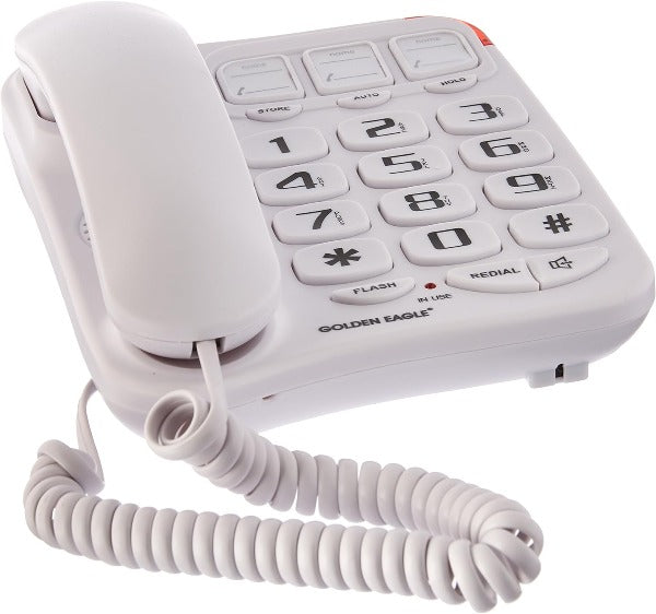 Golden Eagle GE3104 Big Button Speakerphone White