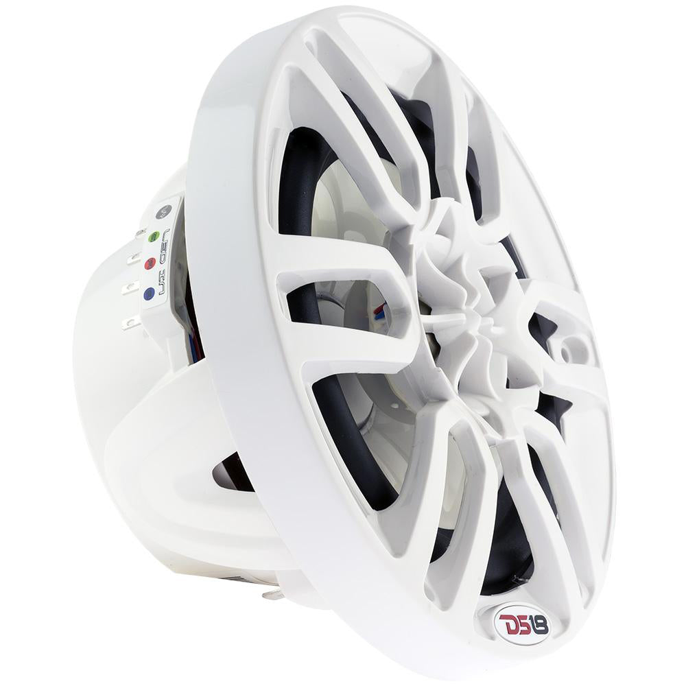 Haut-parleurs marins à 2 voies DS18 HYDRO 6,5 "avec lumières LED RVB 300 W - Blanc [NXL-6]