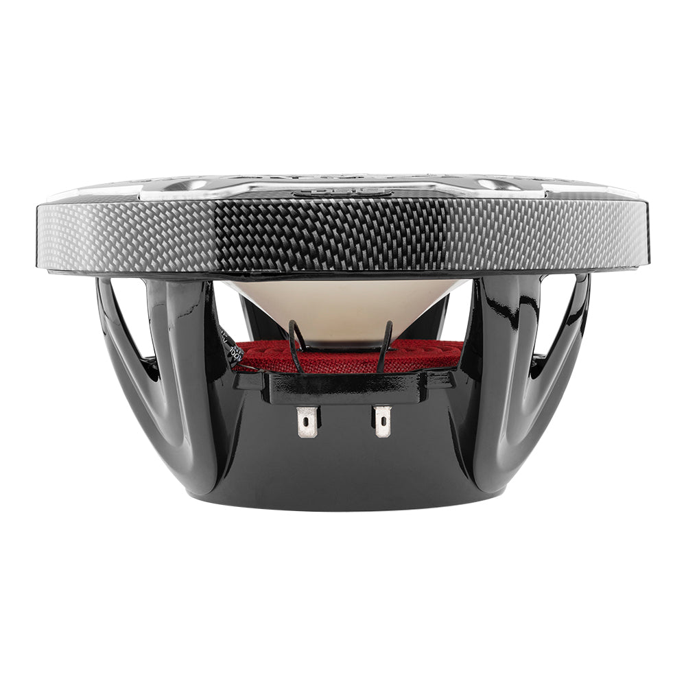 DS18 HYDRO 8 "Haut-parleurs marins à 2 voies avec lumières LED RVB 450W - Fibre de carbone noire [CF-8]