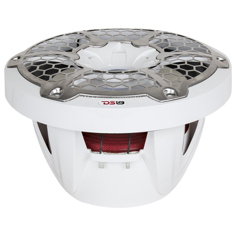 Caisson de basses DS18 HYDRO 10" avec lumières RVB - 600 W - Blanc [NXL-10SUB]