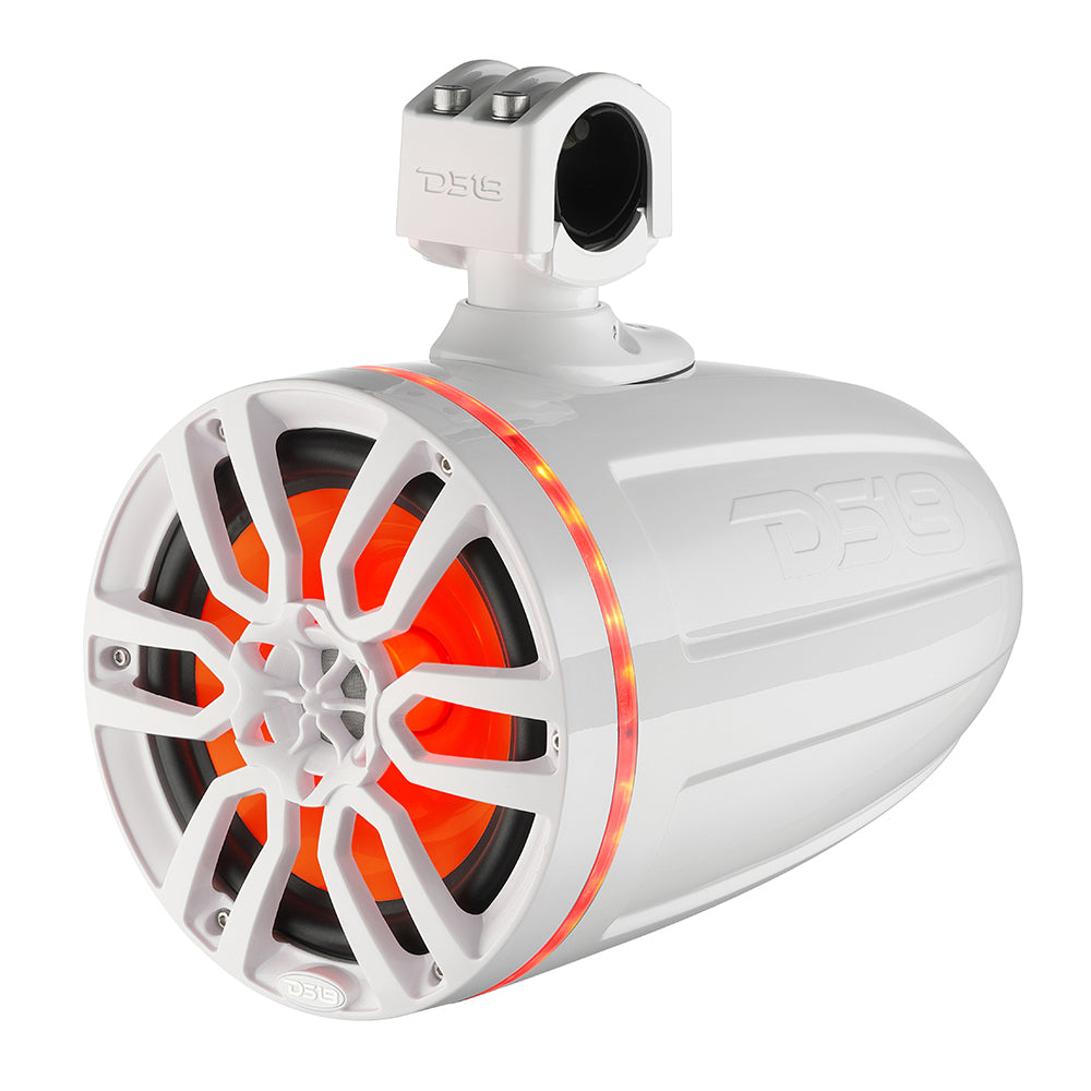 DS18 X Series HYDRO 8" Wakeboard Pod Tower Haut-parleur avec lumière LED RVB - 375 W - Blanc [NXL-X8TP/WH]