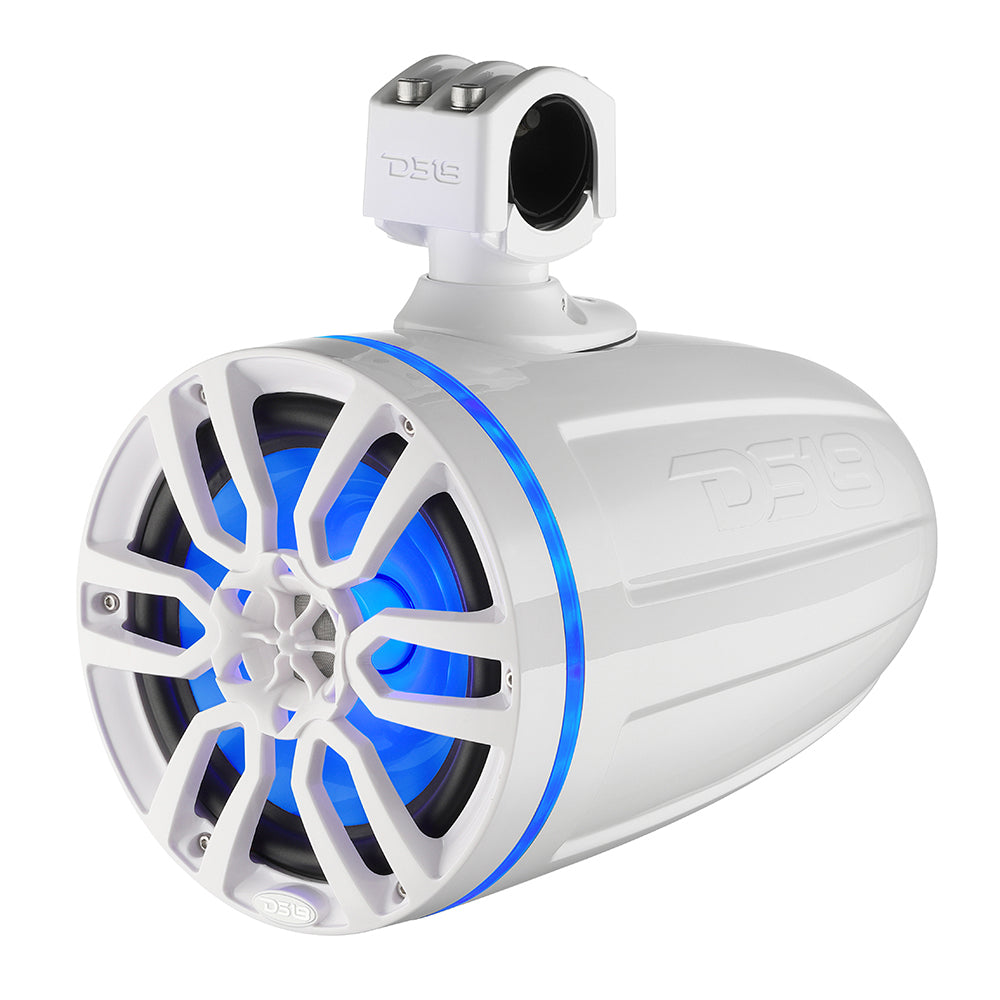 DS18 X Series HYDRO 8" Wakeboard Pod Tower Haut-parleur avec lumière LED RVB - 375 W - Blanc [NXL-X8TP/WH]
