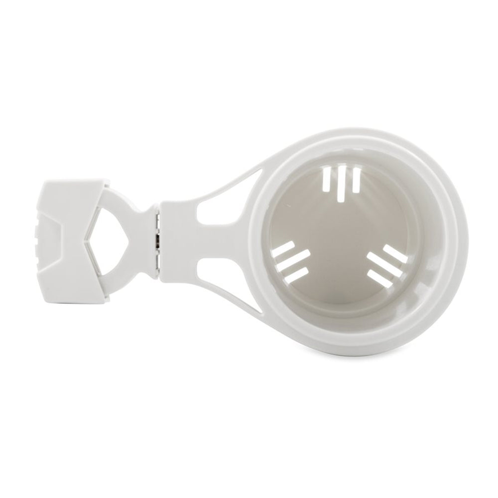 Porte-gobelet monté sur rail à pince Camco - Petit pour un rail jusqu'à 1-1/4 "- Blanc [53086]