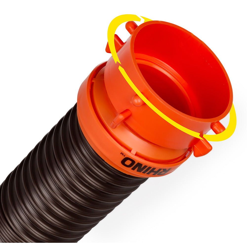 Camco RhinoFLEX 10' Sewer Hose Extension w/Swivel Bayonet &amp; Lug
