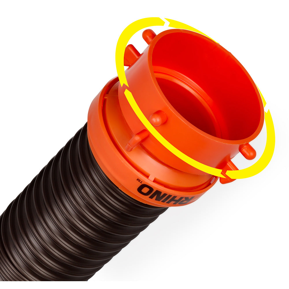 Camco RhinoFLEX 5' Sewer Hose Extension w/Swivel Bayonet &amp; Lug