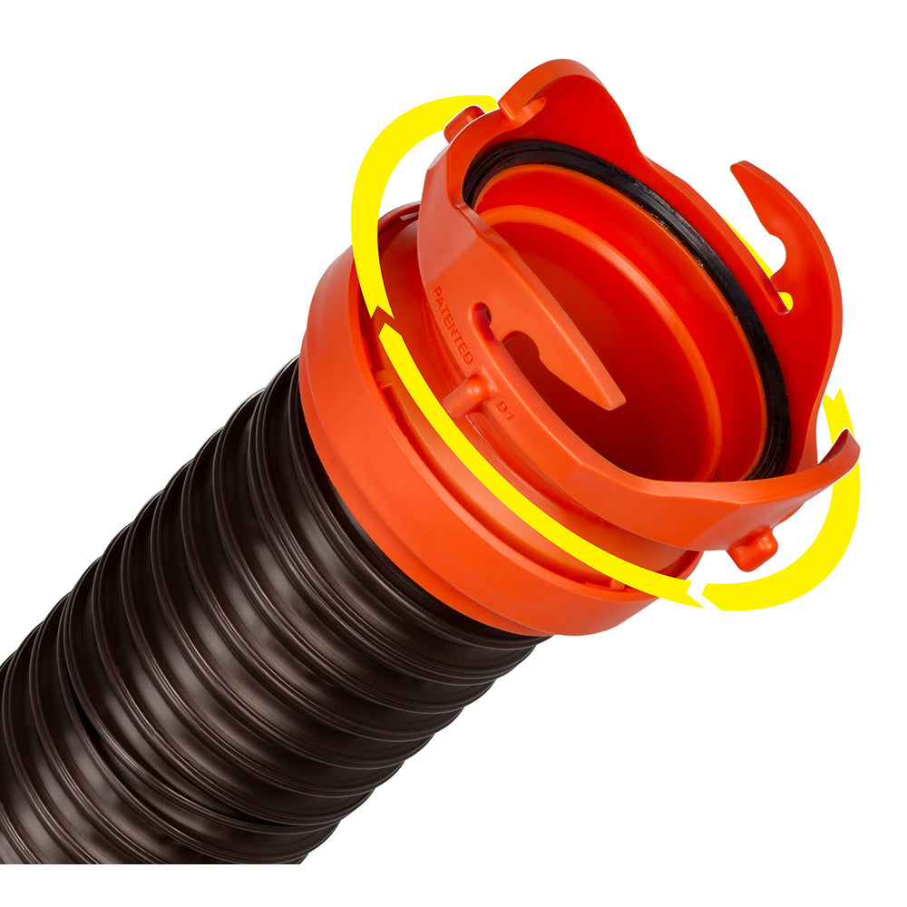 Camco RhinoFLEX 5' Sewer Hose Extension w/Swivel Bayonet &amp; Lug